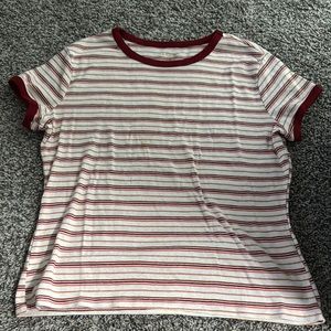 Striped Shirt - Red and White